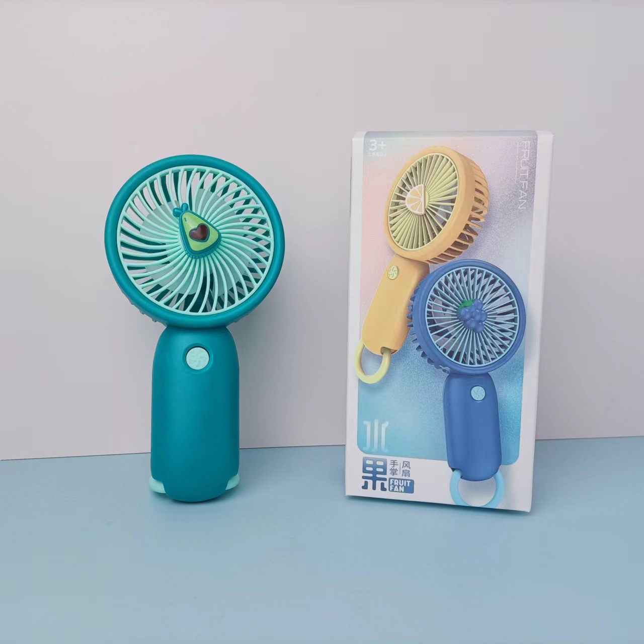 手持水果风扇迷你户外便携随身充电家用清新小风扇学生礼品批发