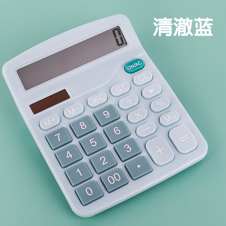 837s12-Bit Solar Calculator Desktop Large Screen Dual Power Computer Financial Accounting Office Calculator