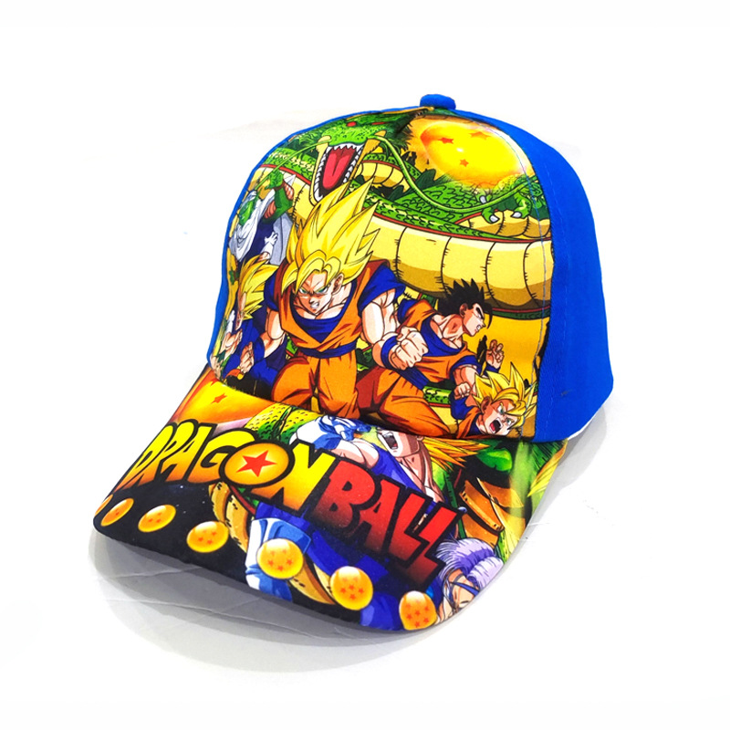 Cross-Border Children's Cartoon Dragon Ball Baseball Cap Japanese Anime Derivative Printing Kids Peaked Cap Boys and Girls Sun Hat