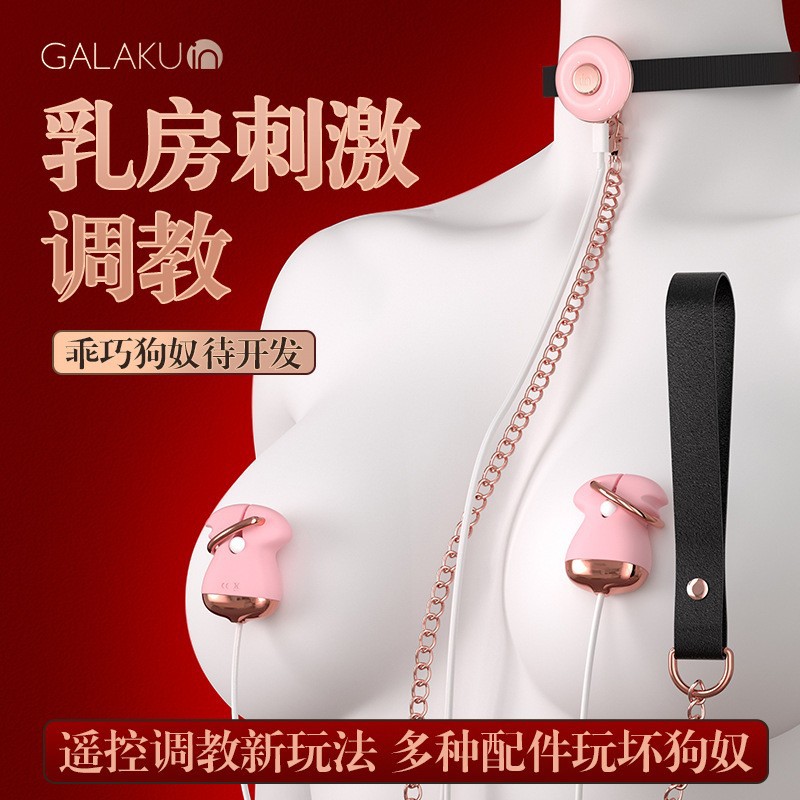 GALAKU希娅乳夹拉珠项圈震动棒SM套装夫妻情侣房事刺激调情调教