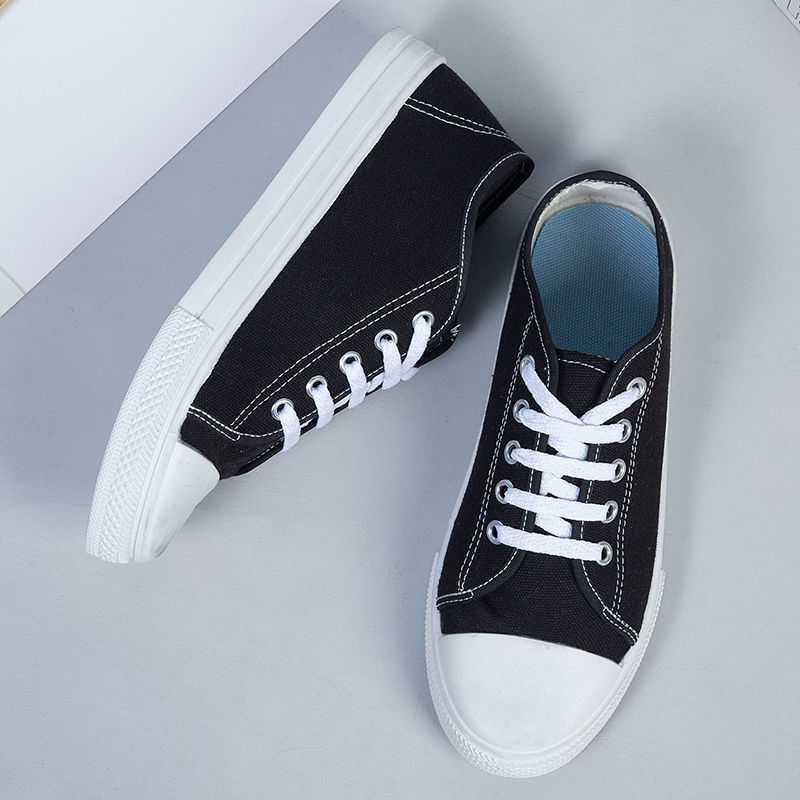 Classic Low-Top Canvas Shoes Male Student Shoes Korean Style All-Matching Trendy Casual Breathable Comfortable Korean Style Lovers Shoes