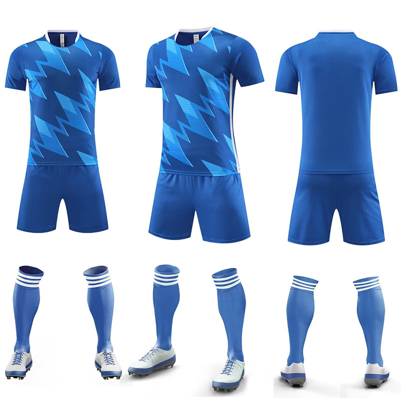 足球服套装男训练服学生运动衣服比赛服队服短袖女足印字球衣批发
