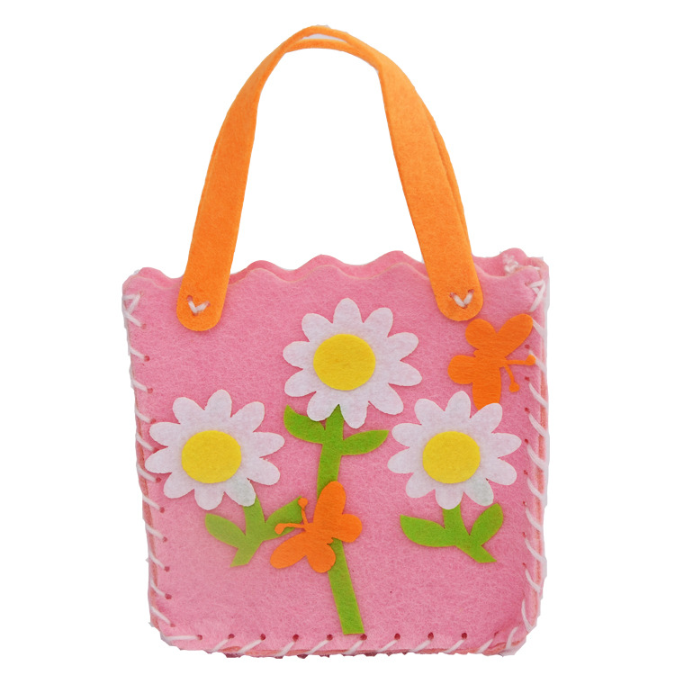 不织布免裁剪手工包包 儿童布艺diy制作材料包幼儿园小班亲子玩具