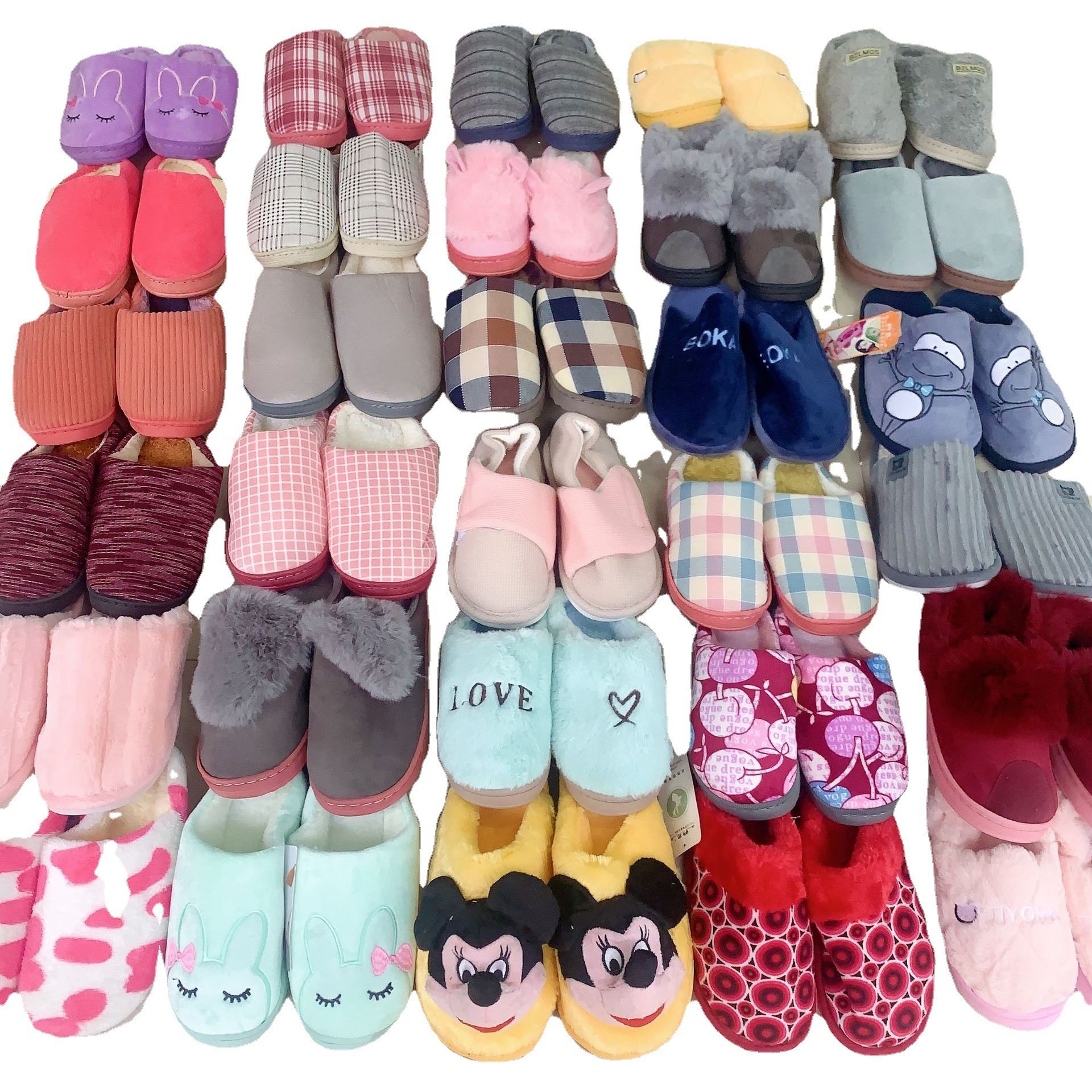 全场10元15元模式棉拖鞋地摊赶集库存居家杂款精品棉拖鞋批发