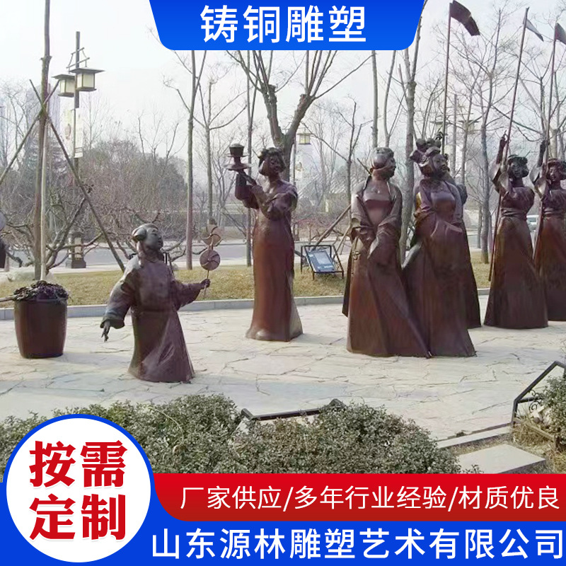 铸铜雕塑厂家制作各种款式铸铜人物动物纯手工铸铜仿铜雕塑摆件