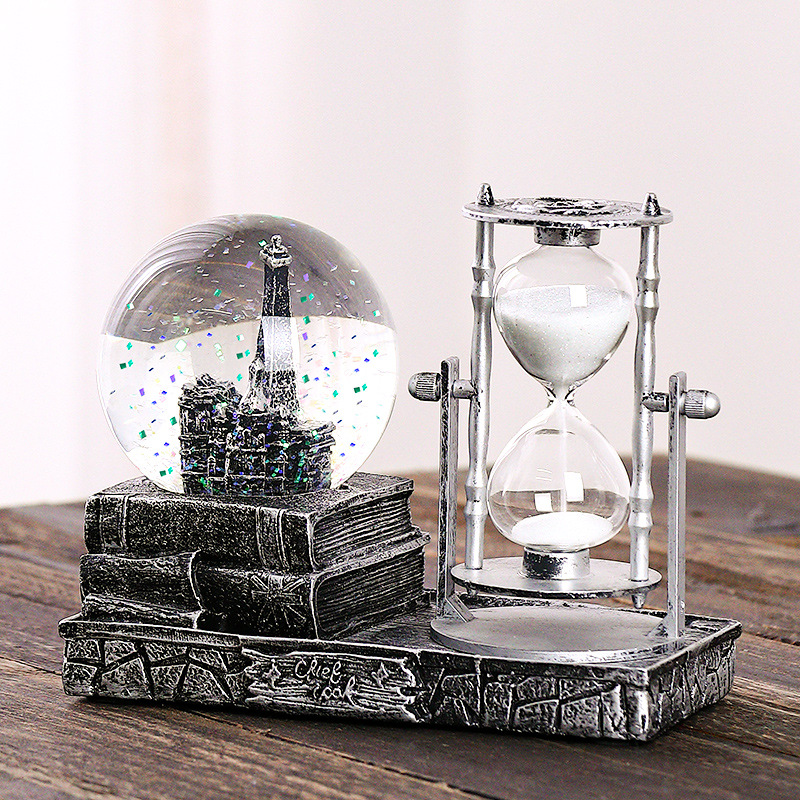 仿古水晶球钟表