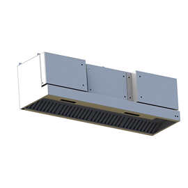 商用大型酒店饭店学校食堂厨房吊顶式智能烟罩油烟净化一体机