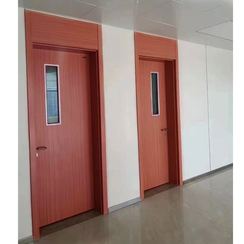 济南学校门|教室门|学校免漆生态材质超防撞带上亮包安装