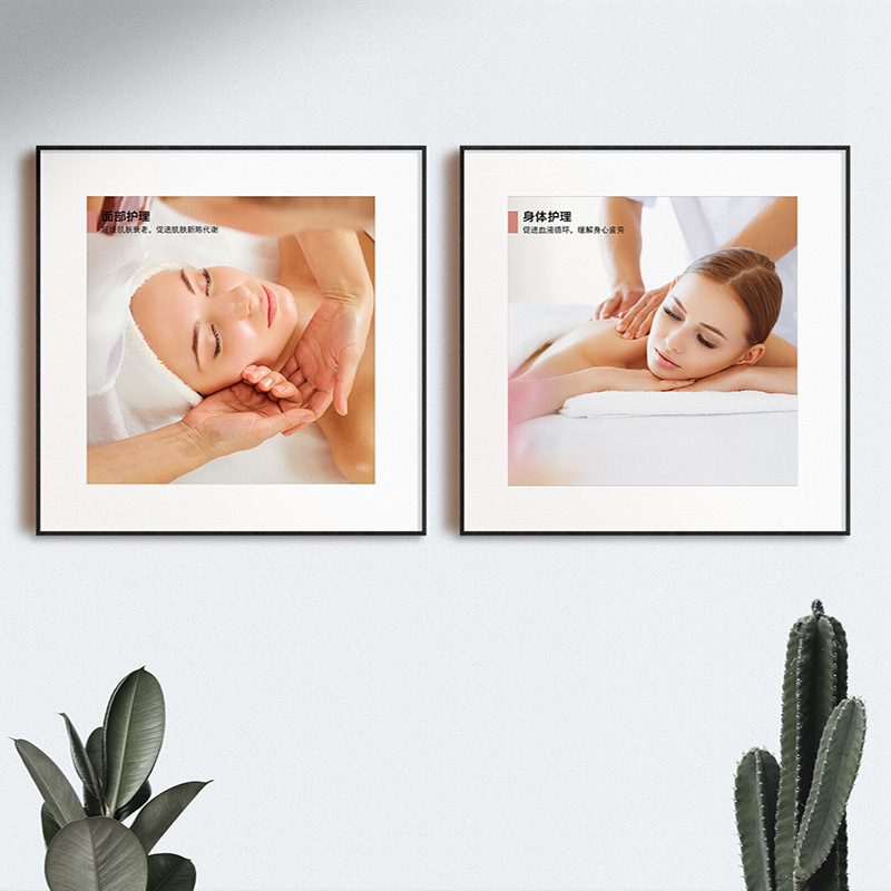 美容院装饰画工作室皮肤管理会所挂画养生馆现代简约墙面壁画现代
