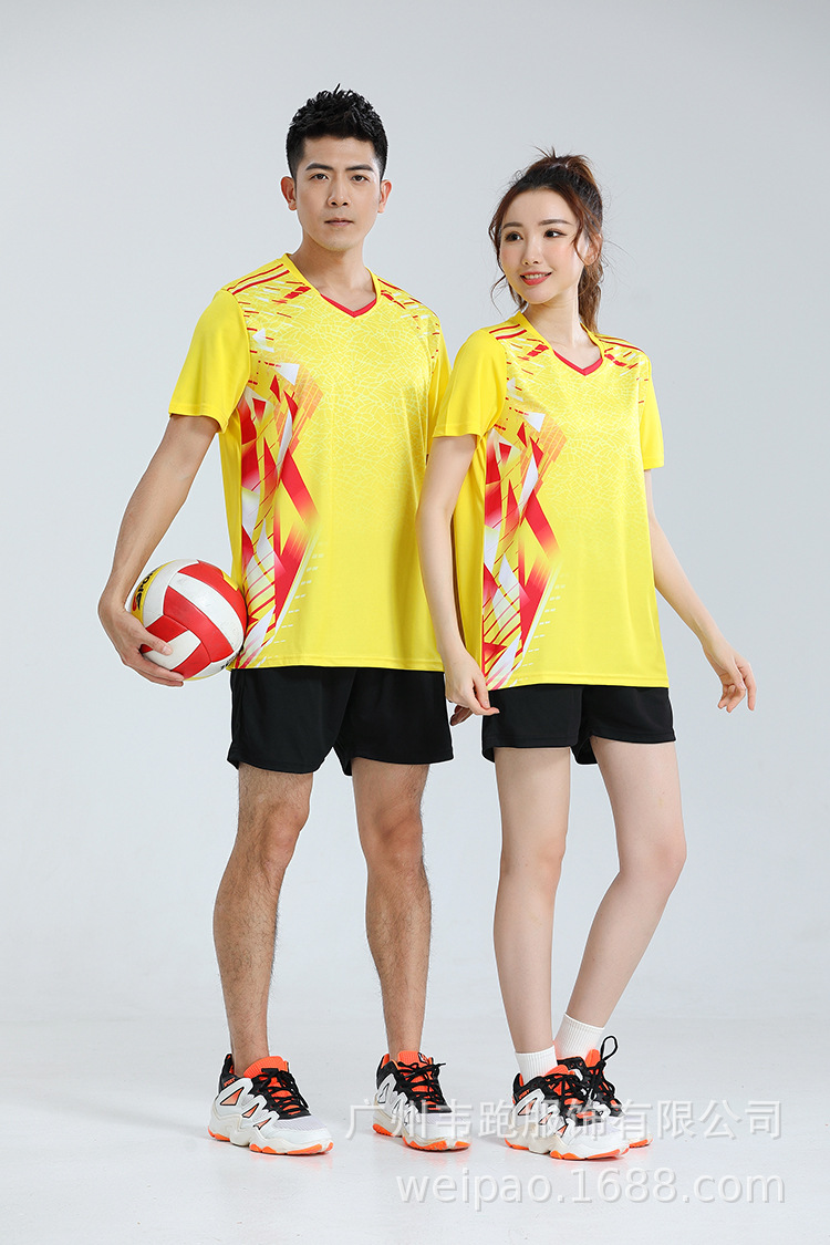 排球队服男 排球服套装女印制 少年运动气排球比赛服专用短袖球衣