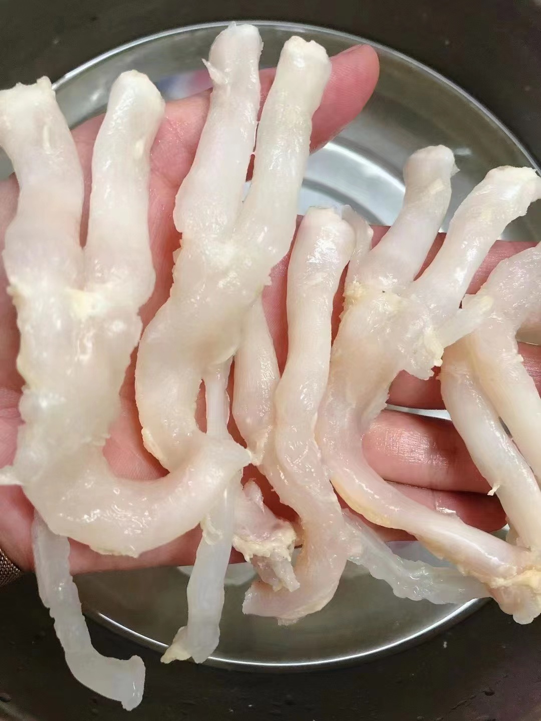 油发猪蹄筋干货酒店佛跳墙批发食材炒煮煲汤酒店水发猪筋盐爆猪筋