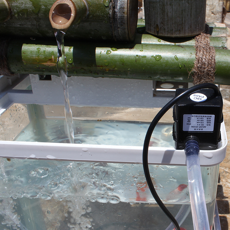 5v水泵usb小型鱼缸静音无刷抽水自吸泵潜水循环冷却微型植物水培