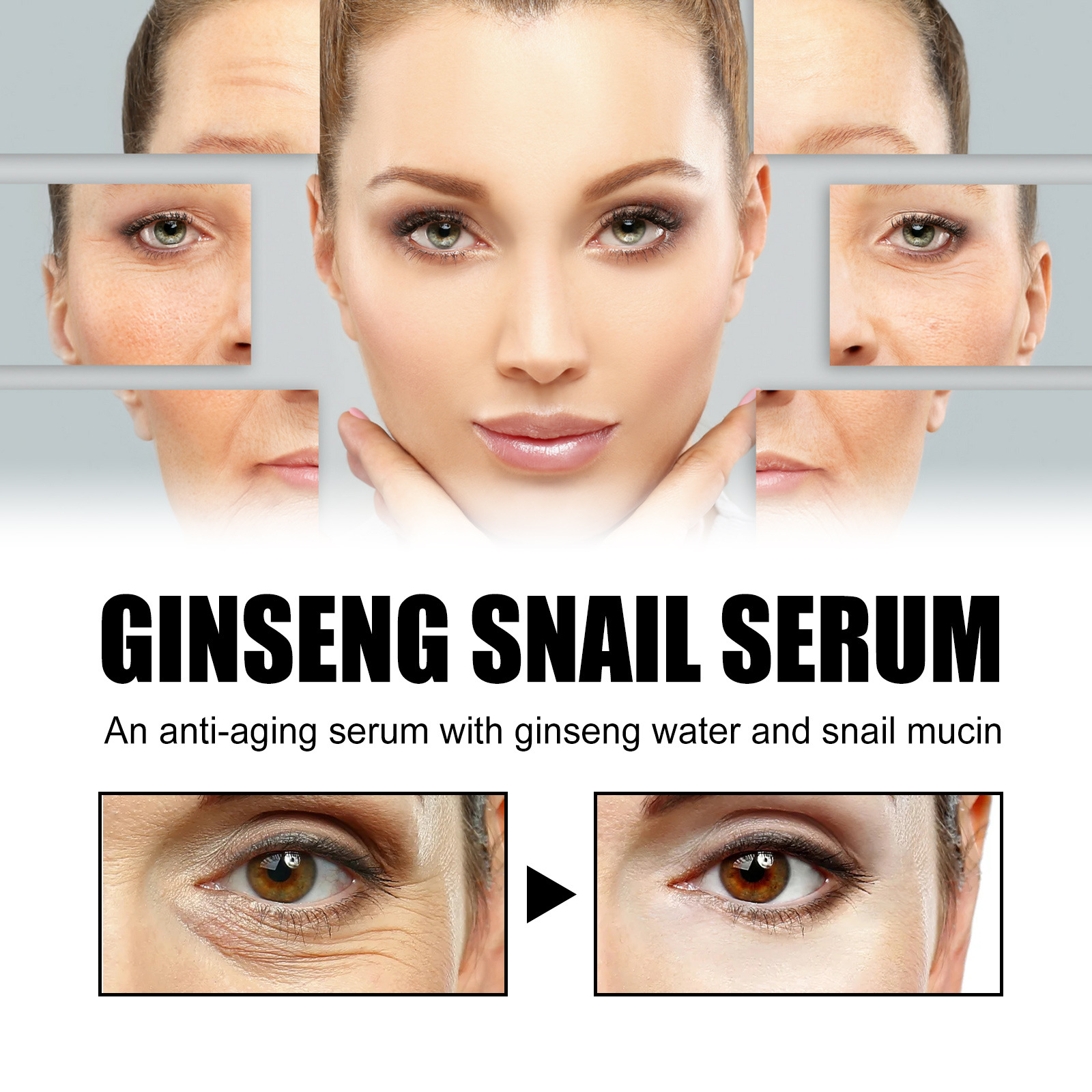 Ginseng Snail Essence Hydrating and Firming Fading Wrinkle Skin Barrier Essence