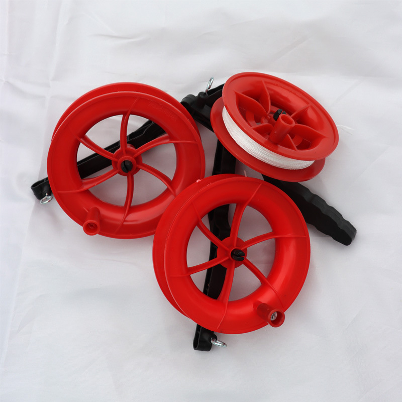 Wire Wheel Kite Flying Accessories Kite for Children Flying Equipment Small Red Wheel Balloon Kite Reel Wire Wheel Wholesale