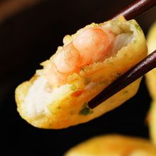 虾饼海苔虾仁饼空气炸锅早餐半成品食材速冻美食儿童海苔鲜虾饼