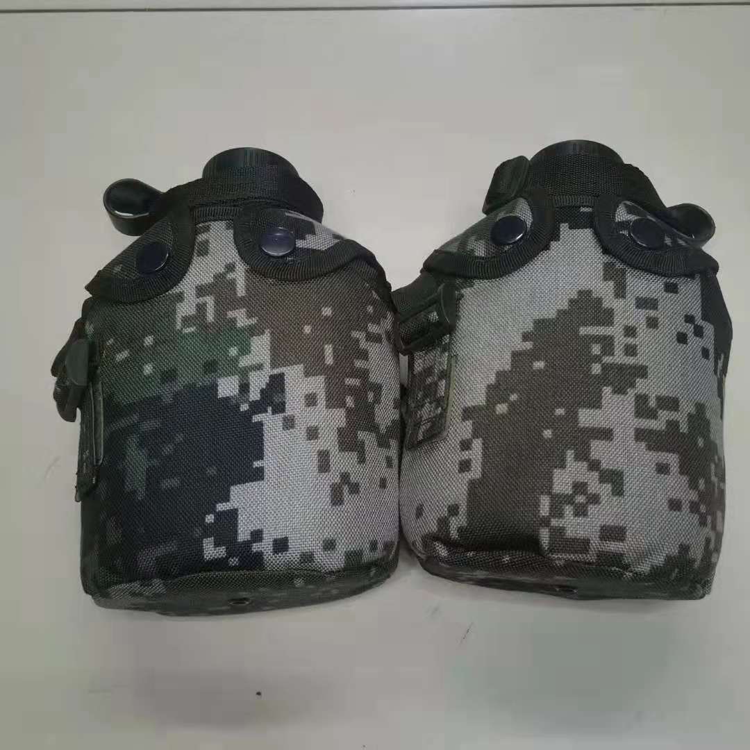 批发01迷彩铝制水壶南京七禾战术学生夏令营训练野外便携式军壶