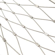不锈钢绳网动物园笼舍网安全防护围网柔性编织钢丝绳网百鸟园天网