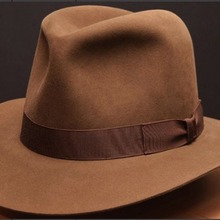 亚马逊LAZADA跨境羊毛呢牛仔帽蝴蝶结男士爵士礼帽欧美热卖秋冬帽