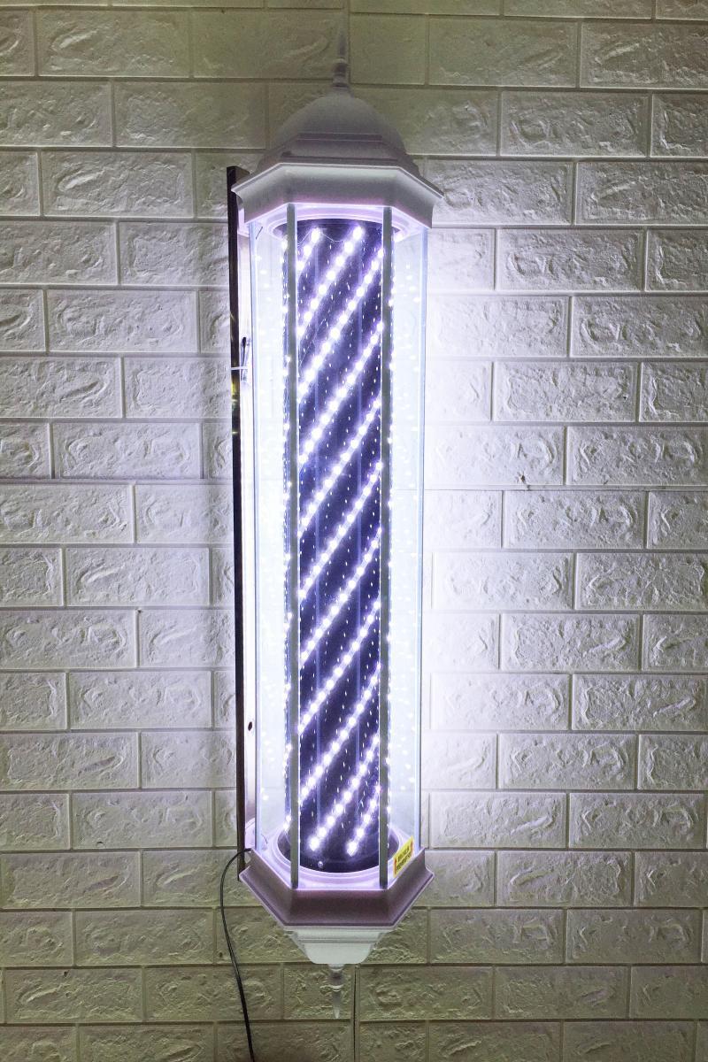 美发转灯理发店led旋转加亮发廊户外复古简宫灯挂墙 水灯箱厂家