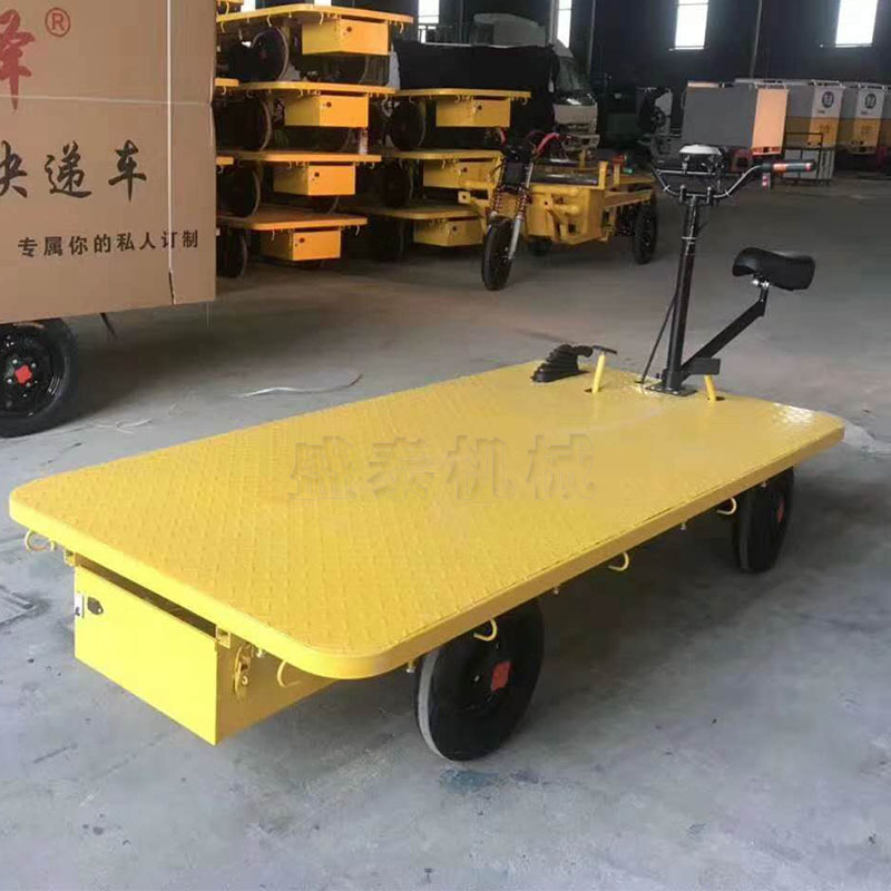 仓库搬运周转车 工地四轮拉货运输车铁路建设平板车 电动工具车
