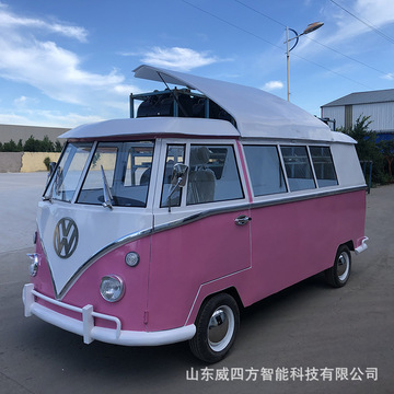 大众t1餐车展示商场景区售卖车营地农场移动汽车小吃车模型定做
