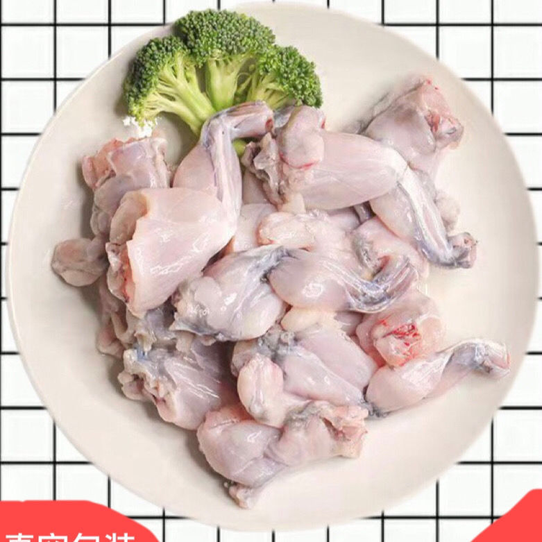 牛蛙肉新鲜冷冻去皮去头去脚趾去内脏牛蛙切块 饭店批发