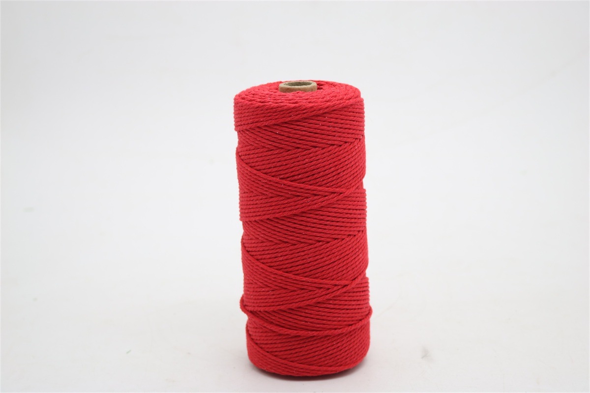 2mm Colored Cotton Thread Cotton String Binding Hambroline Cotton Thread Braided Rope Handmade DIY Decorative Rope Hanging