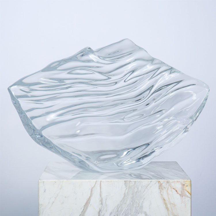 进口透明铂晶树脂雕塑创意抽象摆件户外艺术人物水晶胶装饰工艺品