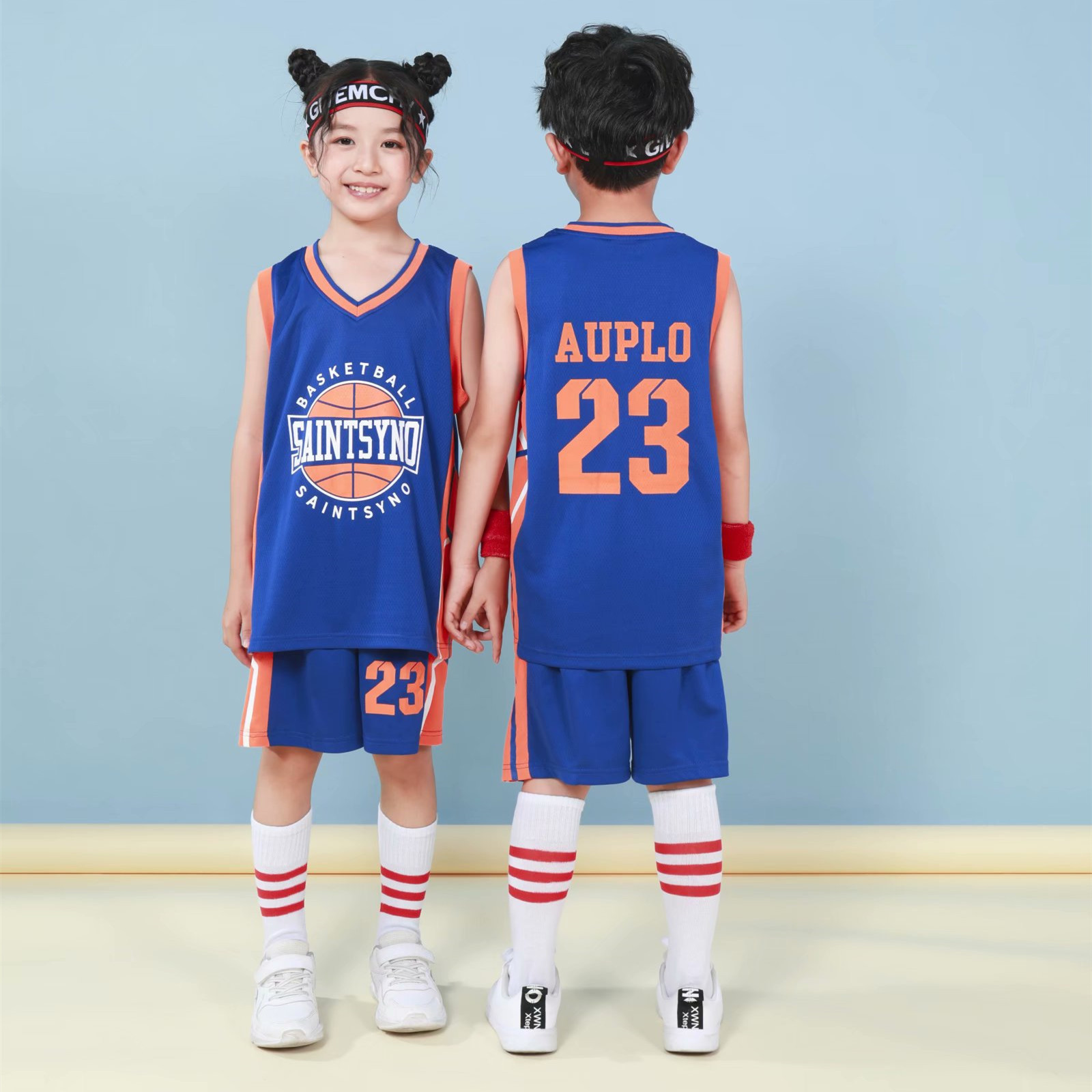 厂家直销儿童篮球服套装球衣小学生男女幼儿园比赛运动训练表演服