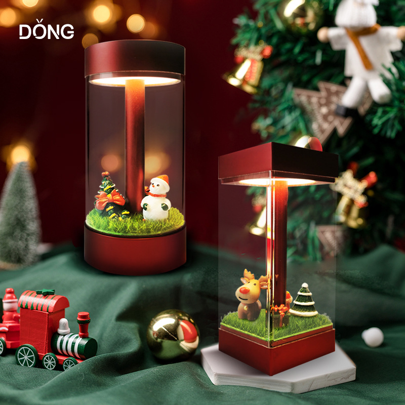 Christmas Atmosphere Small Night Lamp Creative Trending Hot Selling Bedroom Bedside Bar Gift Small Induction Night Lamp Small Night Lamp