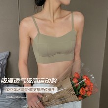 轻运动内衣女小胸聚拢显大上托立挺无痕无钢圈美背文胸罩跨境代发