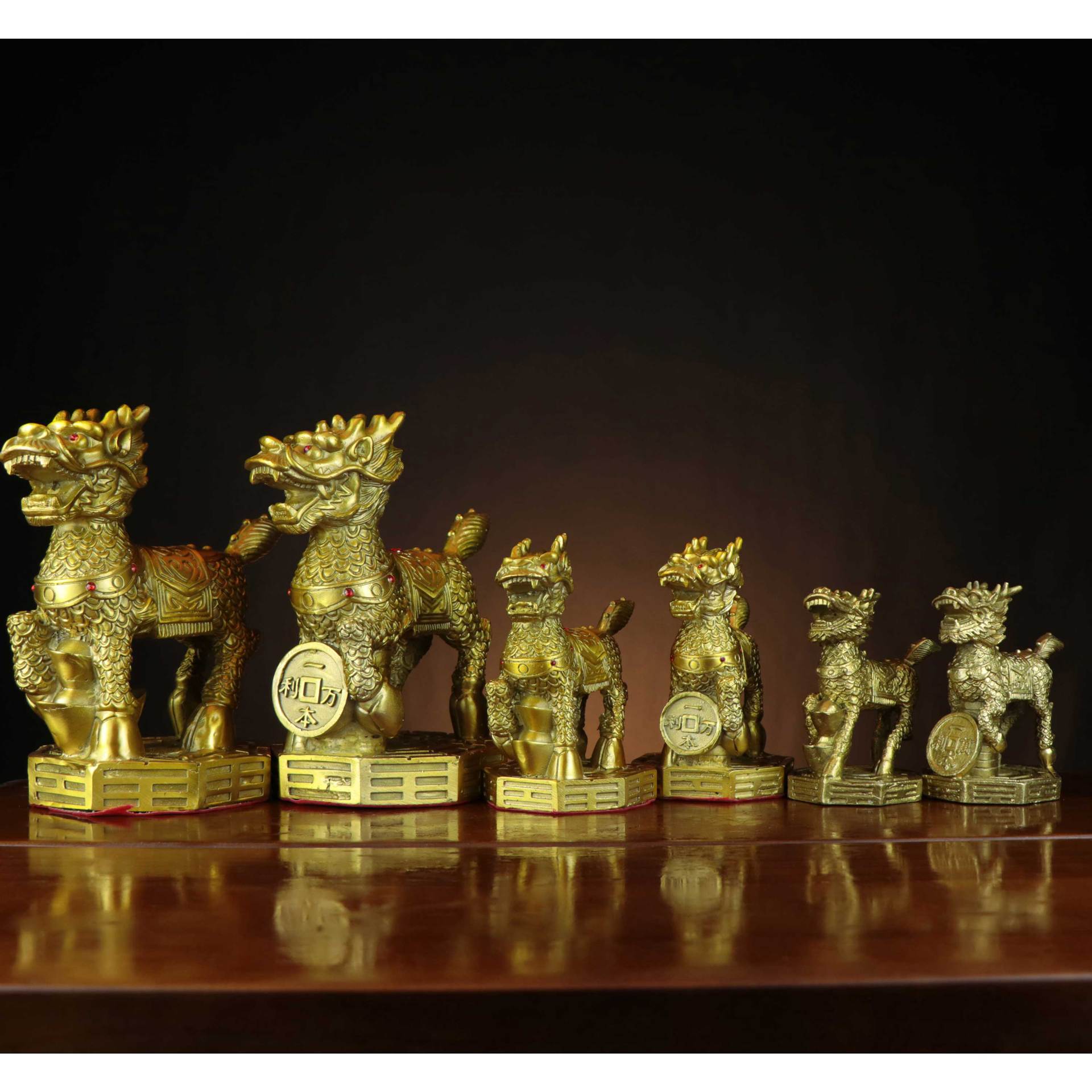 铜麒麟 铜八卦麒麟 铜站麒麟 家居店铺装饰 开业礼品-阿里巴巴