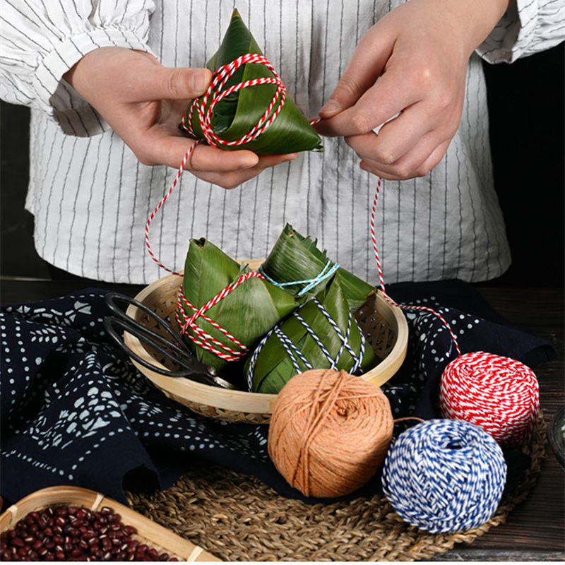 粽子线包粽子线绳子棉包装捆绑绳大闸蟹专用双色绳棉绳批发食品级