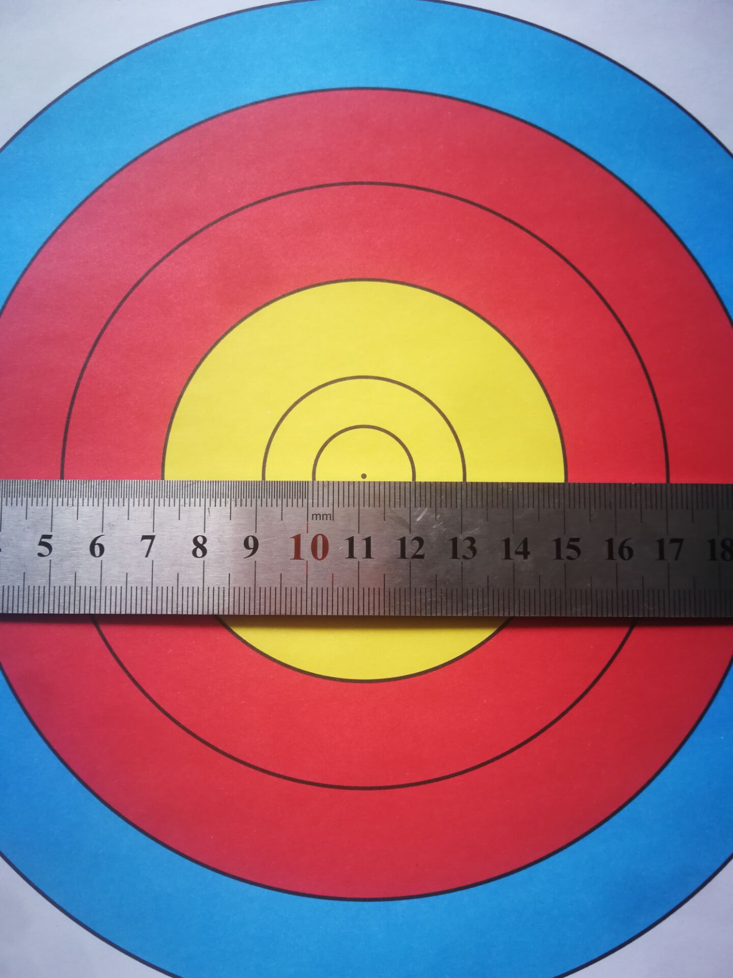 听风者室内反曲 室内复合双胶材质22cm射箭靶纸 靶环 箭靶纸