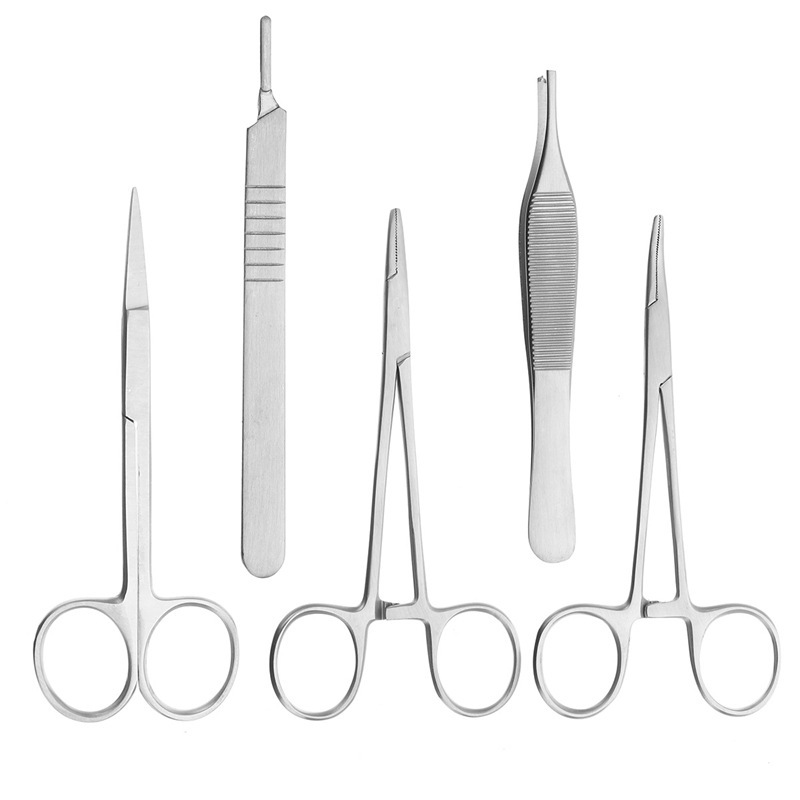 Surgical Suture Kit Medical Student Anatomy Training Instrument Suit Needle Holder Wound Clearing More than Exercise Tool Pieces