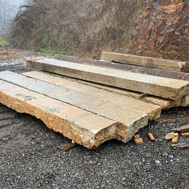 老石条旧石板户外花园庭院铺地石头板条石石材仿古室外铺路老石板