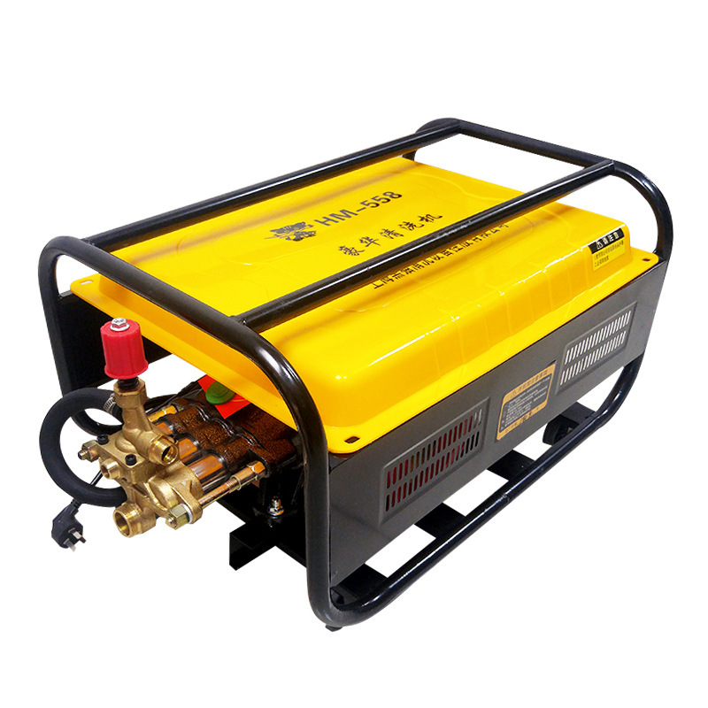 汽保店黑猫高压清洗机55型商用洗车场电动洗车机自吸220v全铜电机