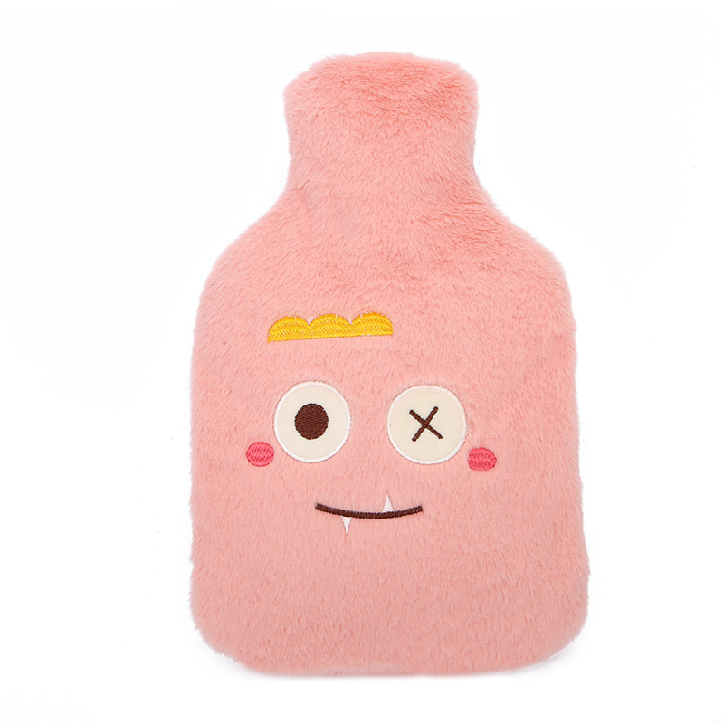 Hot Water Injection Bag Hand Warmer Thickened Explosion-Proof Plush Cartoon Student Irrigation Hand Warmer Large Hot-Water Bag Cross-Border