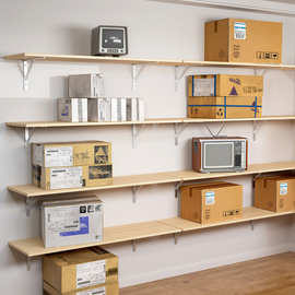 挂墙货架仓库多层隔板墙上置物架超市仓储靠墙展示架厨房墙壁层板