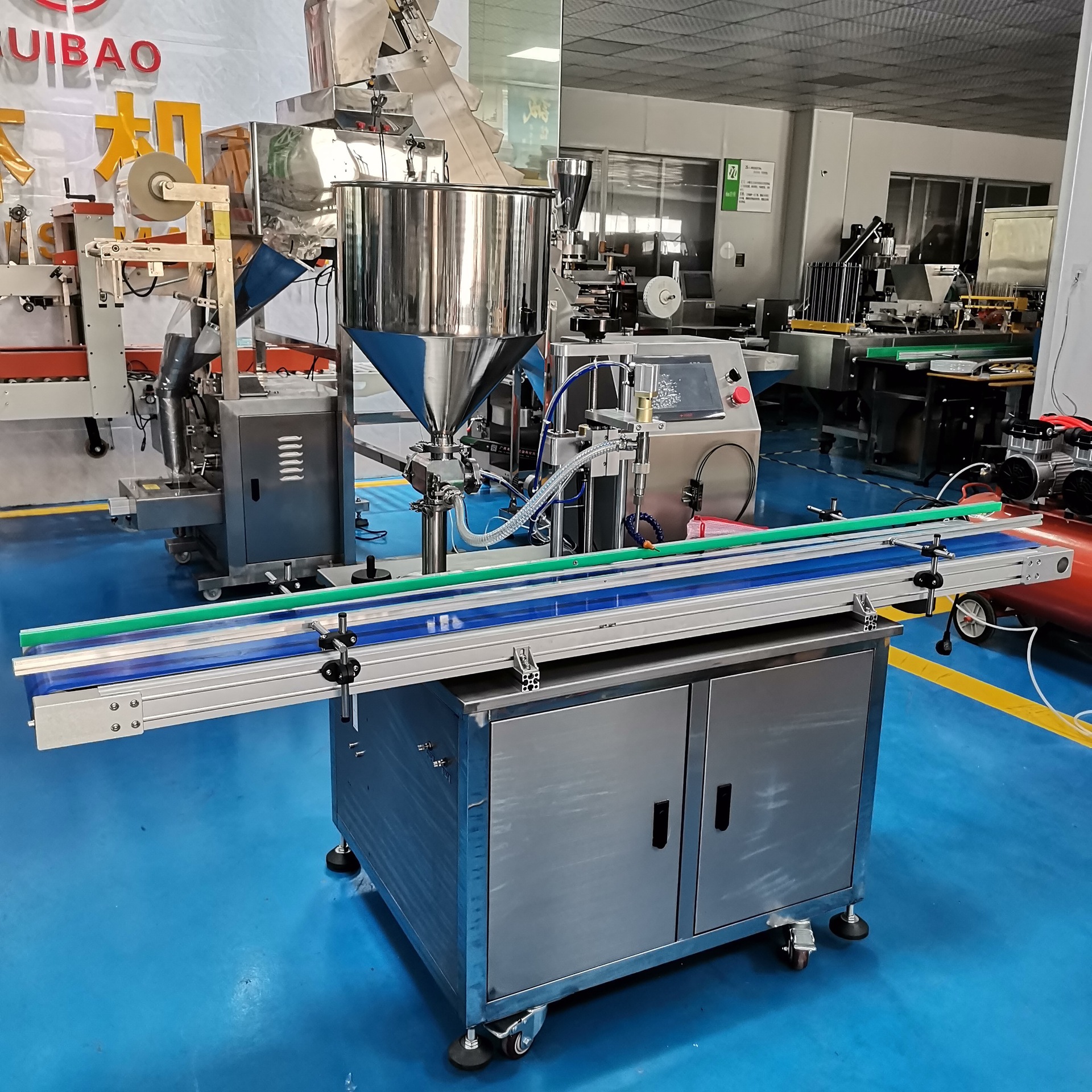 全自动液体膏体灌装机 单头酱料灌装机 漱口水清洁剂自动灌装机