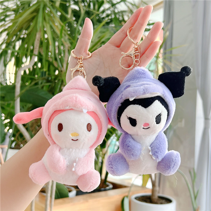 Internet Hot Dinosaur Crossdressing Clow M Cinnamoroll Babycinnamoroll Pendant Japanese Tiktok Same Plush Toy Claw Machine Doll