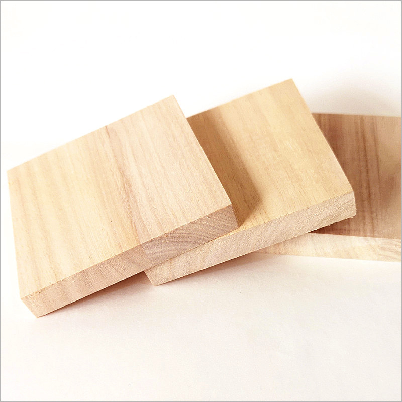 儿童手工diy泡桐木木板 轻木木料 轻木板 正方形木板木片松木板块