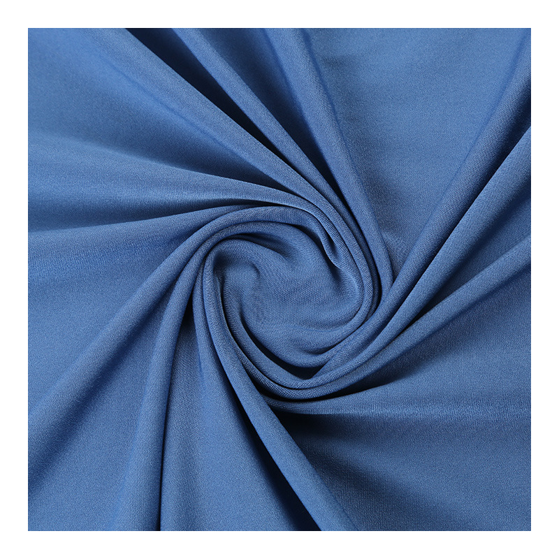 Polyester High Elastic Yoga Clothes Knitted Fabric Breathable Elastic Dyed Knitted Milk Silk Fabric