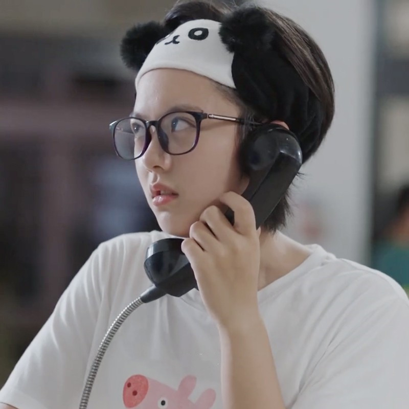 少年派林妙妙同款熊猫毛球发带洗脸束发带头箍发箍