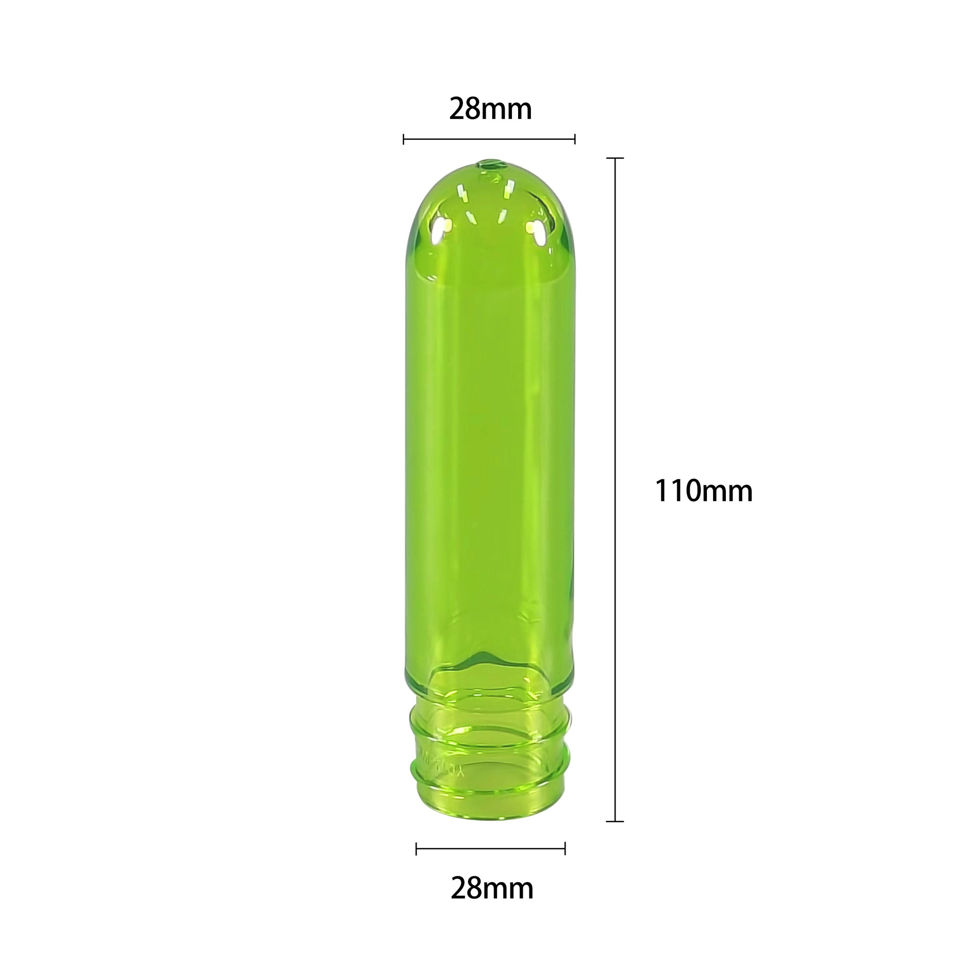 厂家批发28牙口塑料瓶瓶胚39克透明矮款PET优质现货瓶胚可定颜色