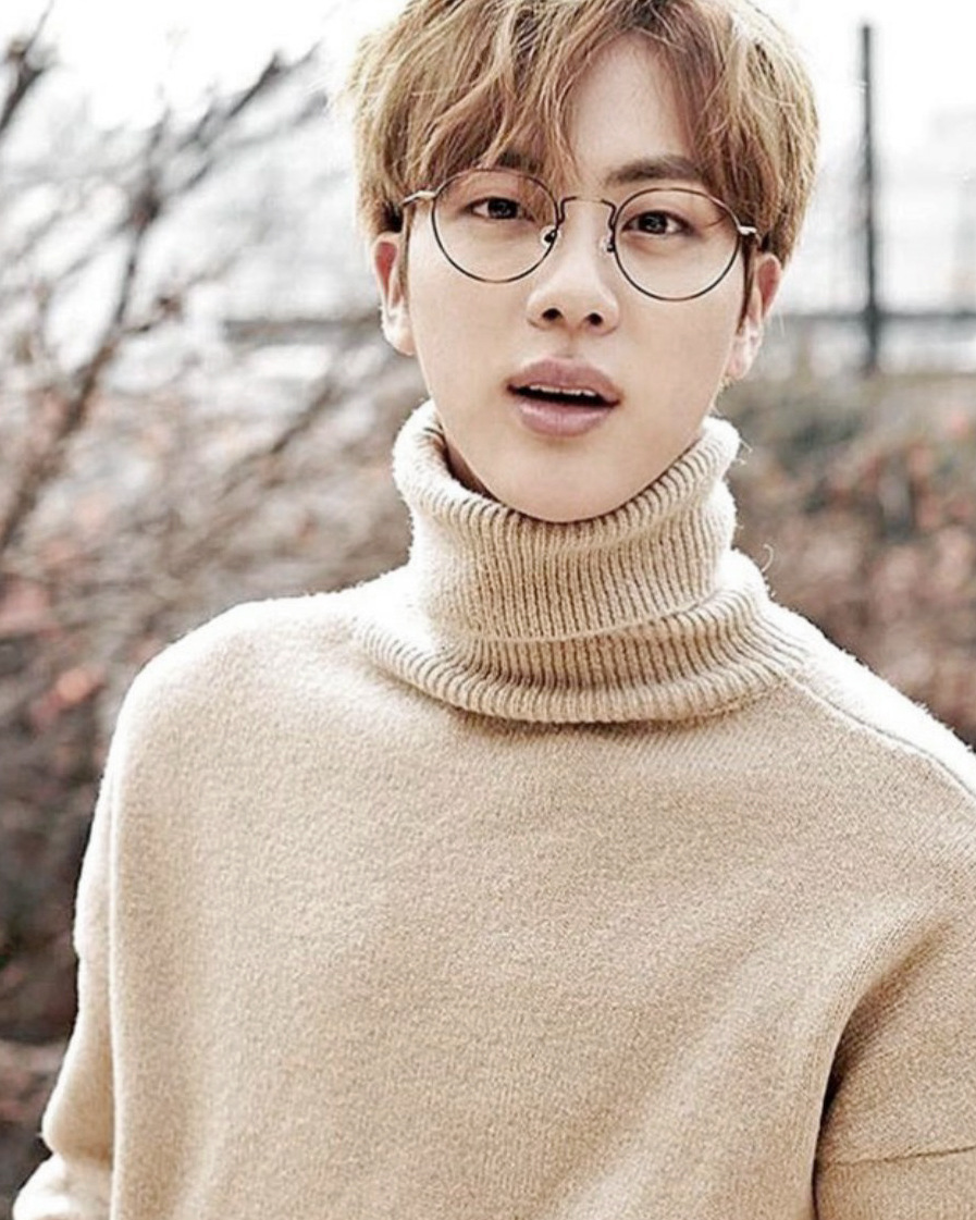 金硕珍金发男生眼镜十字绣