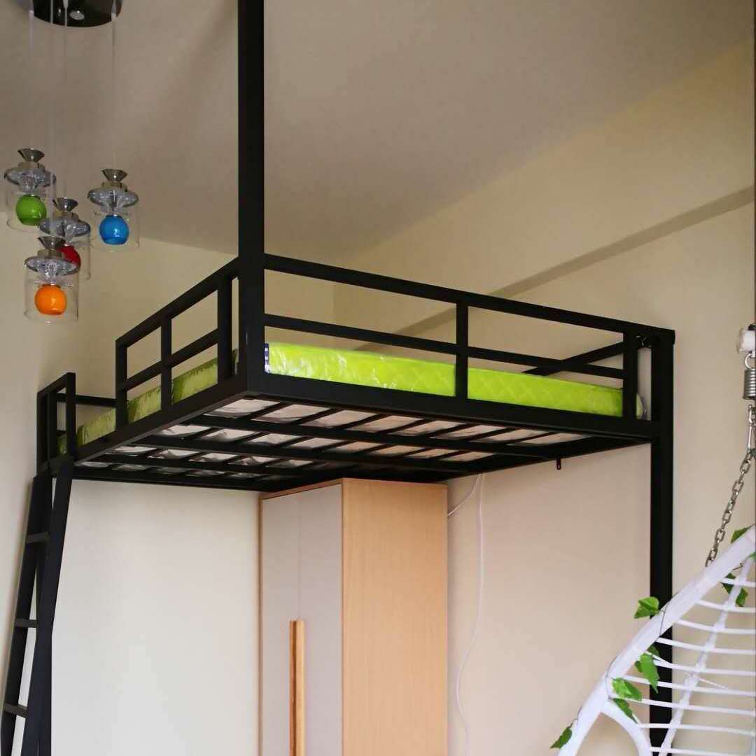 loft高架床上床下空上床下桌省空间阁楼床上铺悬空床复式二楼床