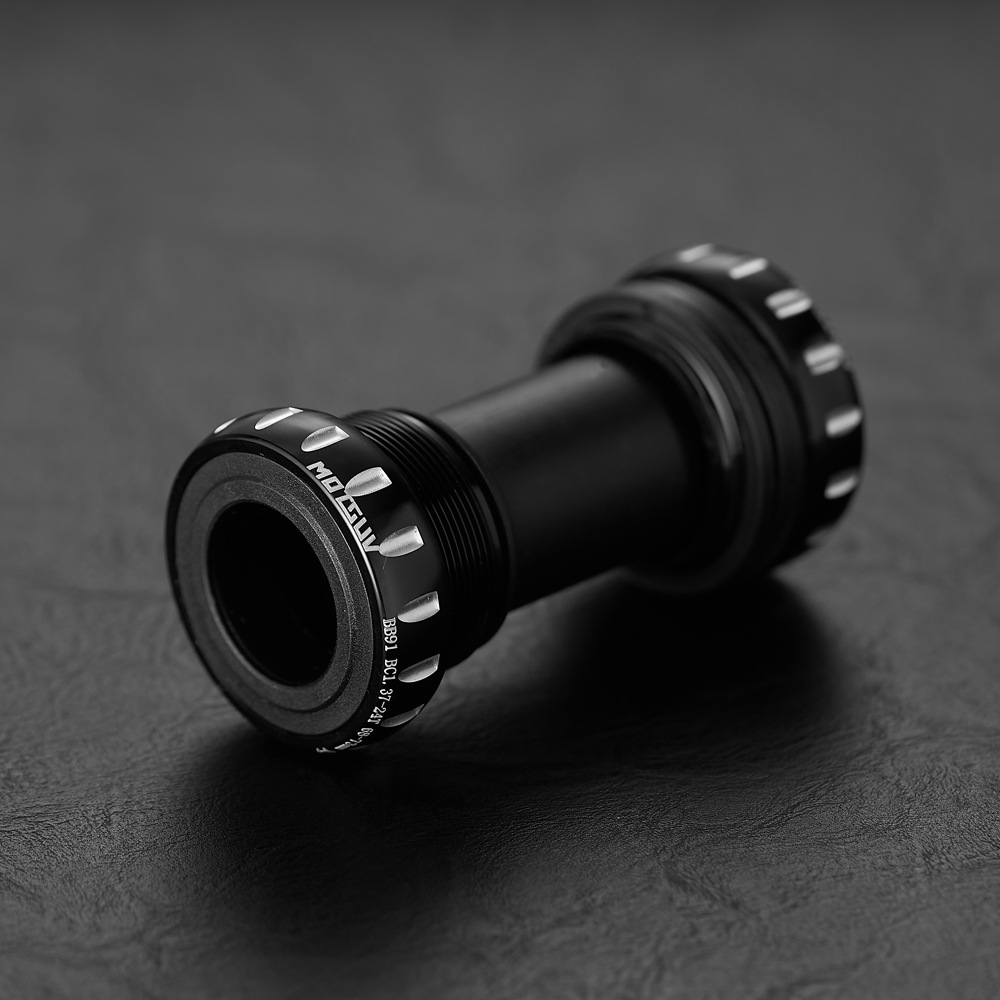 motsuv山地公路自行车培林铝合金中轴中空一体牙盘旋入式螺纹中轴