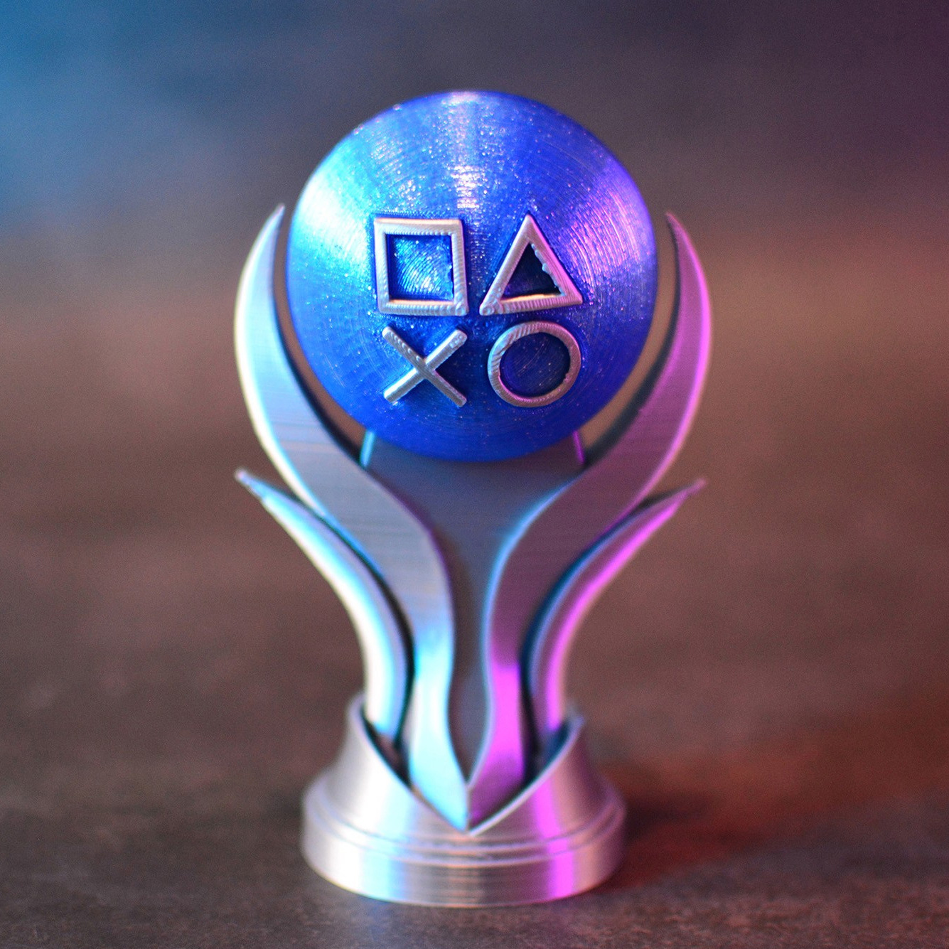 3d打印桌上摆件ps5白金奖杯套装ps5奖杯摆件白金党ps5收藏品-阿里巴巴