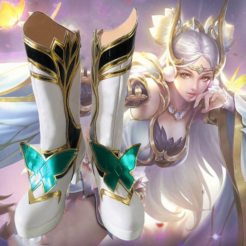 12王者荣耀 金色 仲夏夜之梦 貂蝉cos鞋二次元动漫展-阿里巴巴